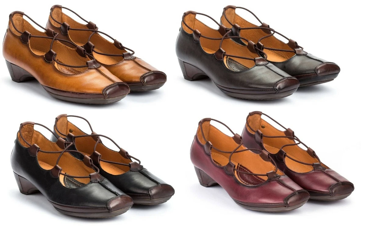 Pikolinos Women Gandia Premium Leather Slip On Low Heel 1.25
