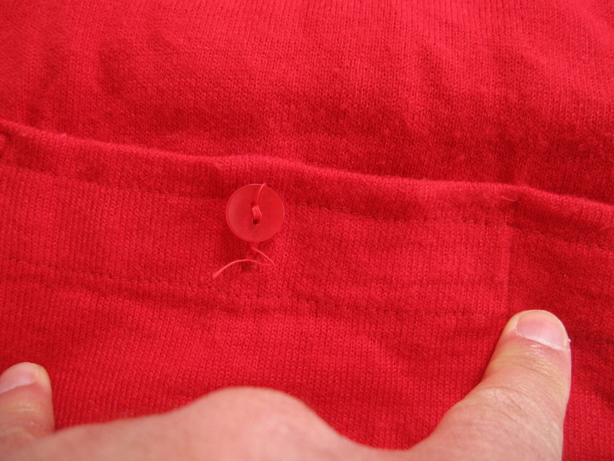 Maillot Cycliste vintage AS Andresy Rouge bleu Acrylique 70'S