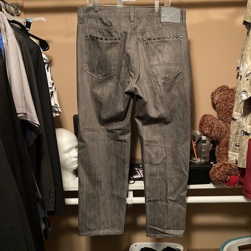 Sean John Herren Jeans 36x34 Hamilton Classic Relaxed Fit Grau Denim 5 Taschen