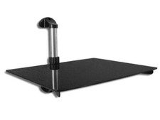 DVD Player Glas Regal Media Konsole Wandhalterung Rauchglas schwarz Amp Receiver