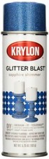 Krylon K03814A00 Glitter Blast Glitter Spray Paint Sapphire Shimmer Blue 5.75 oz