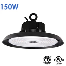 150W UFO LED High Bay Light for Workshop Warehouse Garage UL 5000K Dimmable