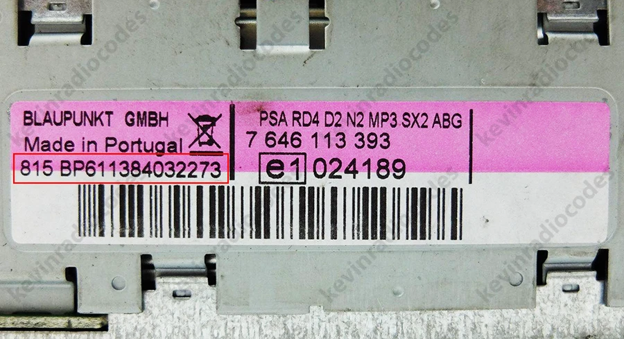 ✅CITROEN RADIO DEKODIEREN PIN CODE FÜR ALLE MODELLE BOSCH CLARION BLAUPUNKT VP2✅ - Bild 3 von 4