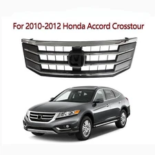 For 2010 2011 2012 Honda Crosstour Front Chrome Bumper Mesh Grille