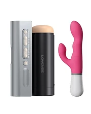 LOVENSE Solace Pro Automatic Male Masturbator+Nora Rabbit Vibrator
