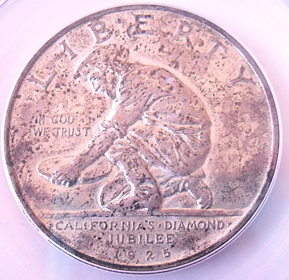 1925-S California 50 C, PCGS MS 64, nice silver coin            # 1822, # 57-5 - Image 2 of 4