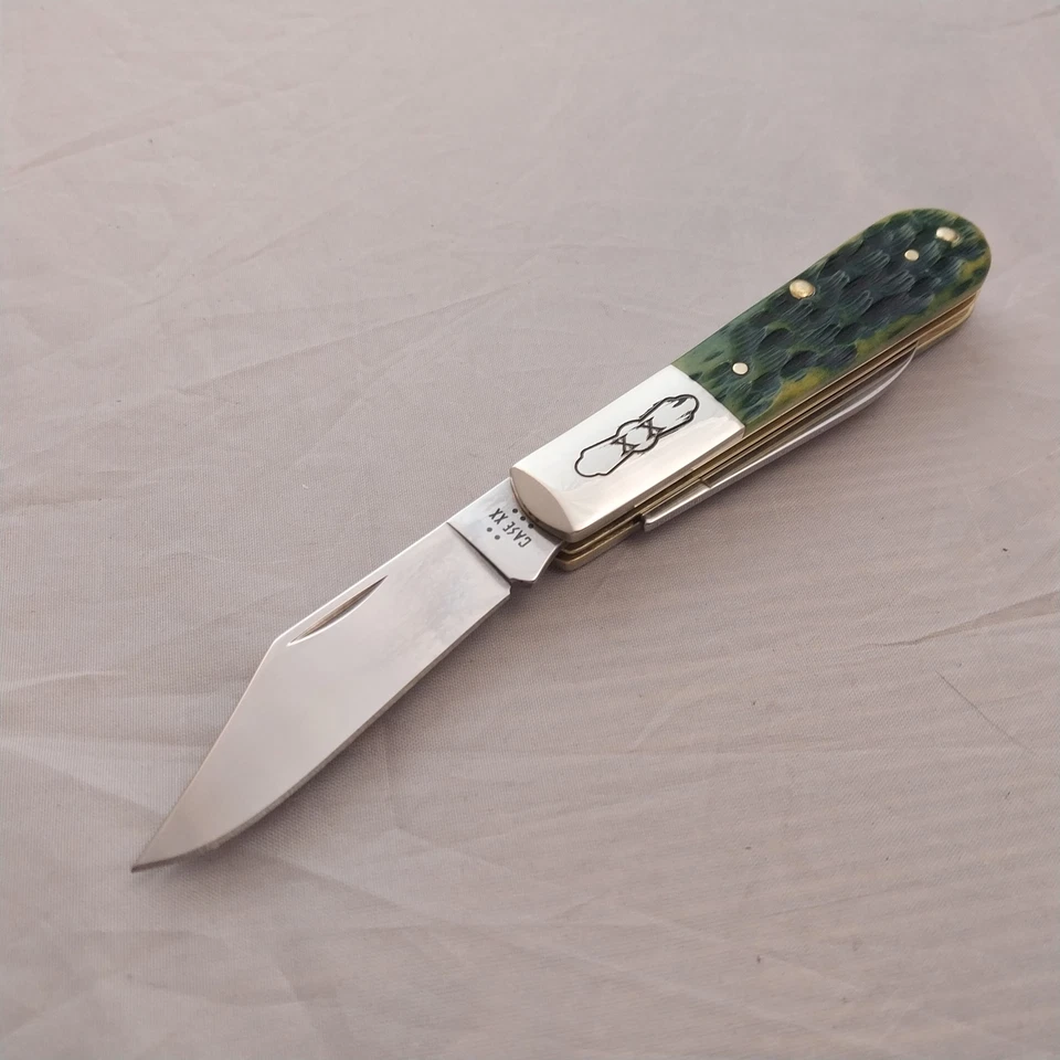 Case Cutlery Barlow Green Apple Jigged Folding Stainless Pocket Knife 27865 - Image 4 of 4