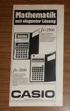 Seltene Werbung vintage CASIO FX-2500 FX-3100...