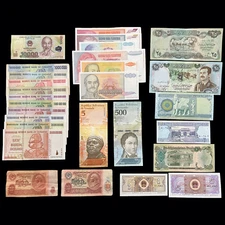 28 Banknote Inflation Theme Million Billion Dollars World Money Lot Currency Set
