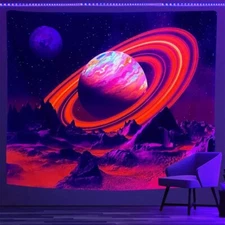PSYHILAR Black Light Posters for Adults and Teens, Outer Space 40L" x 30W" 