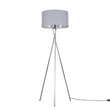 Floor Lamp Tripod Standard Light Large Lampshade Reading Light For Living Room