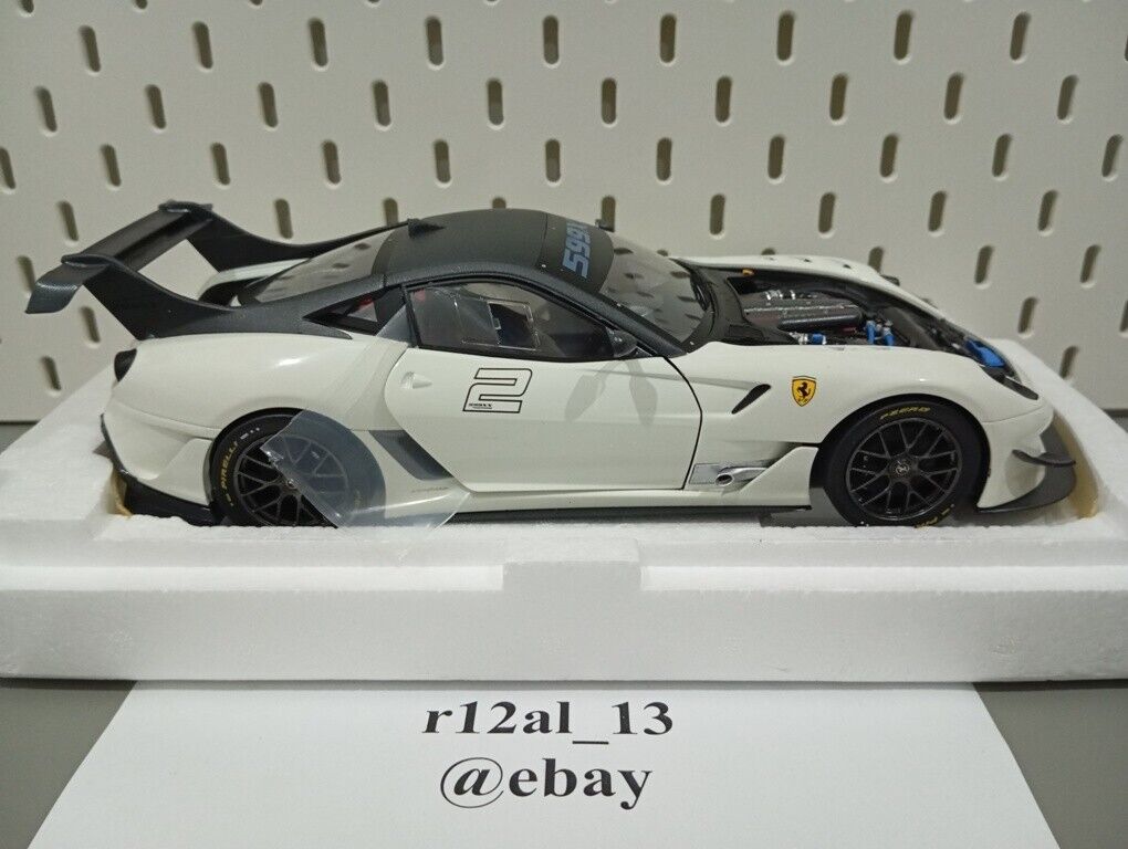 Hotwheels Elite 1/18 Ferrari 599XX EVO #2 White BCJ92 | eBay Hotwheels Elite 1/18 Ferrari 599XX EVO #2 White BCJ92 | eBay
