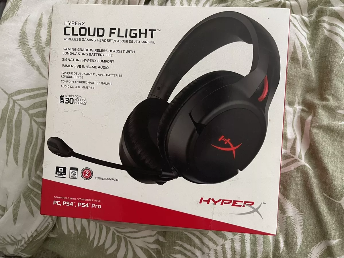 HyperX - Cloud Flight Wireless Stereo Gaming Headset for PC/PS4 - Black  Only