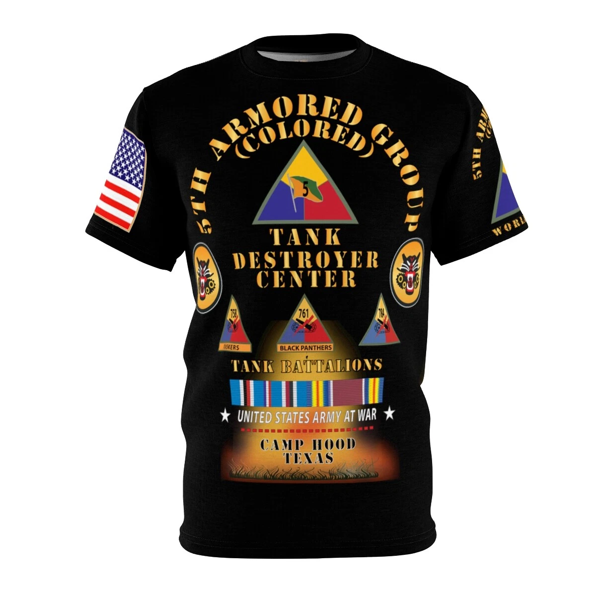 AOP - 5th Armored Group (Colored) - Camp Hood, TX - Tank Destroyer Center