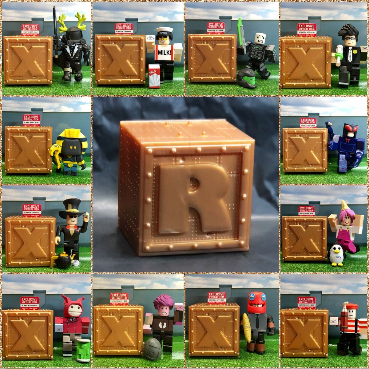  Roblox Action Collection - Series 8 Mystery Figure 6-Pack  [Includes 6 Exclusive Virtual Items] : Everything Else