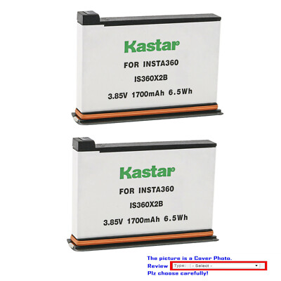 Kastar Replacement Battery Pack for Insta360 ONE X2 Camera (Non-Waterproof)