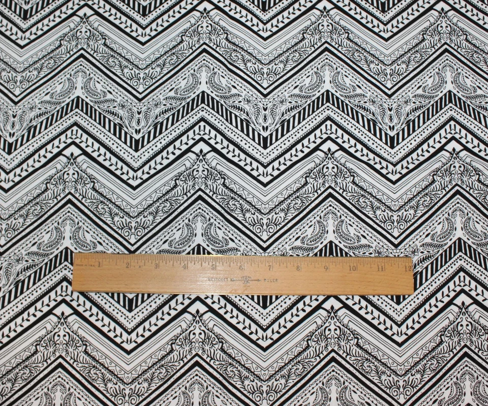 1 Yard of Zig Zag Free Sprit Byzantium  100% Cotton - Image 2 of 3