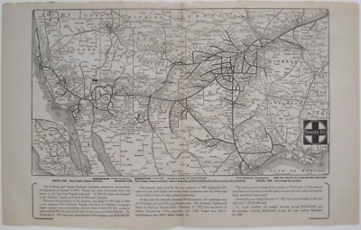 Mixed Lots - 1923 Railroad Map