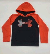 Boys Under Armour Hoodie - Size 4 - Red  Black
