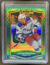 2024-25 Upper Deck Stature Artemi Panarin 2023-24 Update Green #/375 Rangers