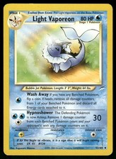 Light Vaporeon 52/105 Uncommon Neo Destiny Pokemon Unlimited Lightly Played