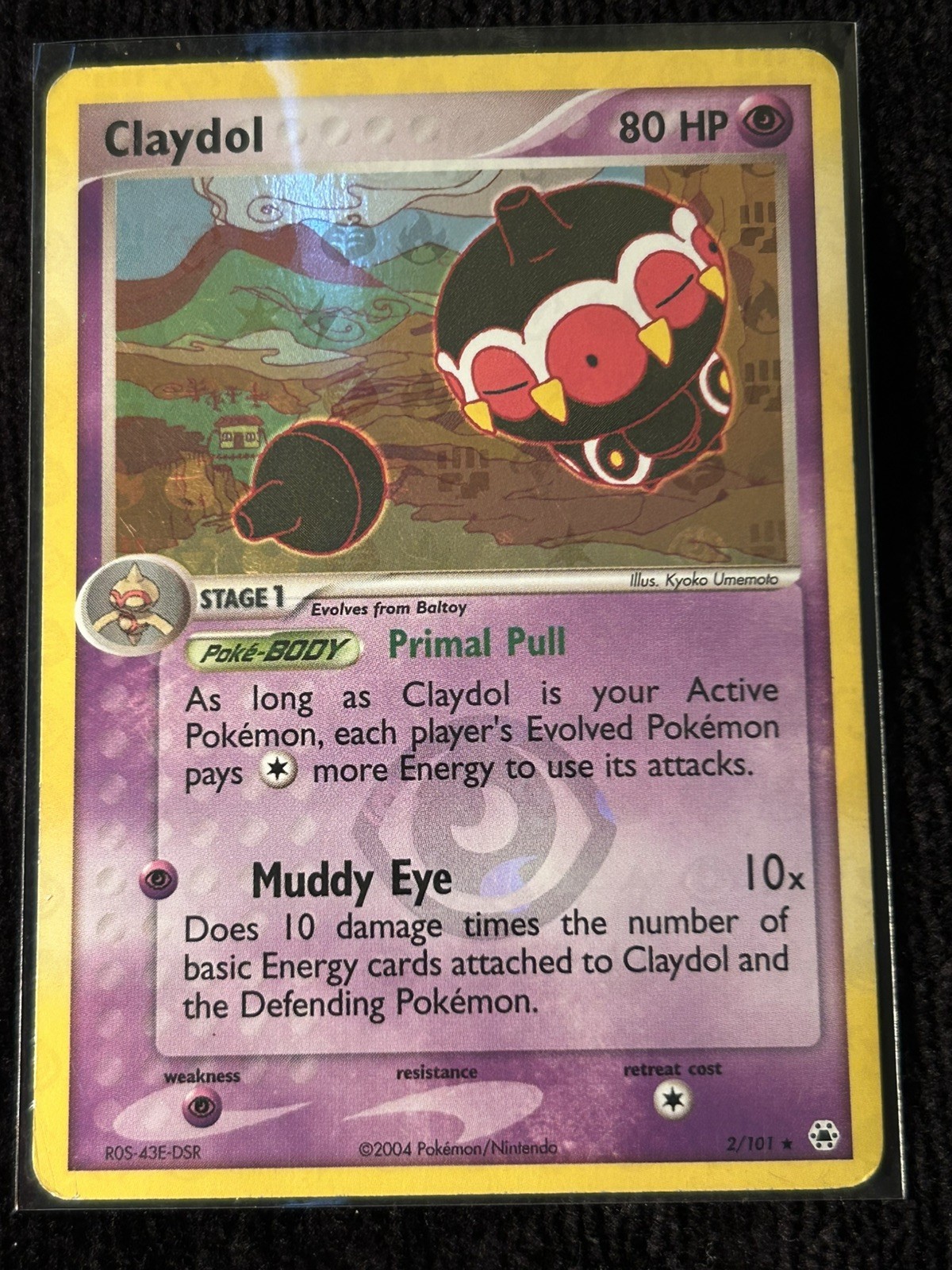 Pokemon Card Claydol Hidden Legends 2/101 Holo Rare Reverse Holo LP
