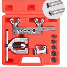 Brake Line Flaring Tool Kit with 45 Double Single Flares