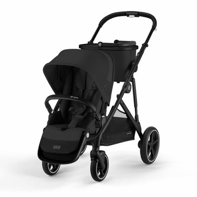 Cybex Gazelle S Single-to-Double Stroller - Black Frame / Moon Black  NEW