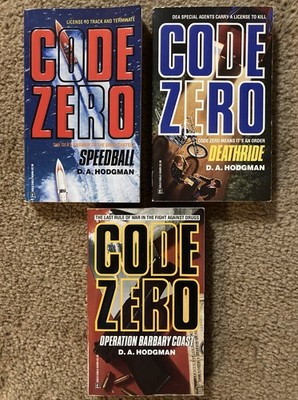  Code Zero  By D. A. Hodgman Complete 3 Book Vintage Paperback Book Series, 1992