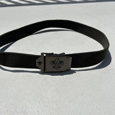 Boy Scouts of America BSA Green Web Belt 42  Metal Buckle Scout Gear 6402 Sz M/L