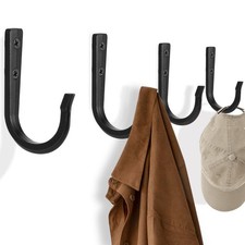 Wall Hooks for Hanging Coat/Towel - 50LB Screw in Metal Hanger Wall Mount, fo...