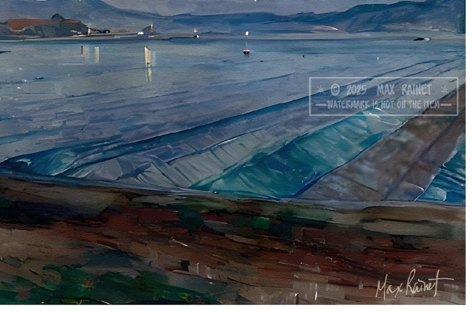 Night Ice Oxnard Sheeted Farm Fields 2025 Max Rainet * Frame Worthy * Art Print - Image 3 of 4