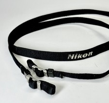 Camera Strap Nikon Slr Black Vintage Neck Strap In Great Condition Genuine Nikon