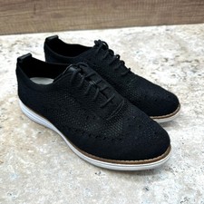 Cole Haan Original Grand Oxford Shoes Womens Size 5.5 B Black Stitchlite Wingtip
