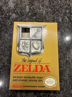 Caja NES Legend Of Zelda con mapa y estrategias ¡Bonita!