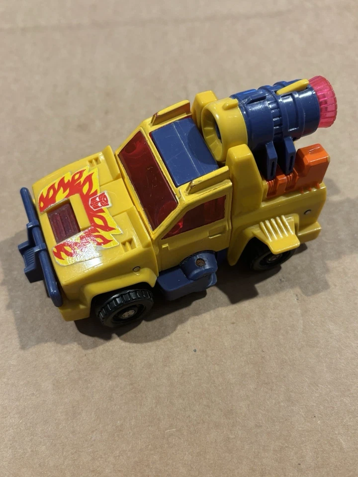 TRANSFORMERS G2 SCORCH FIRE ROAD TURBOMASTER Takara Hasbro 1991 Con Cannone ! - Immagine 2 di 4