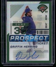2024 Panini Prospect Edition #115 Griffin Herring Green Signatures Holo
