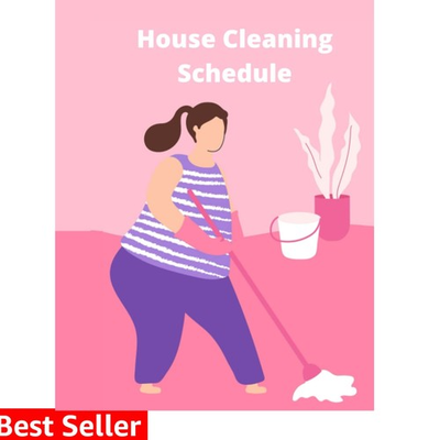 #ad House Cleaning Schedule: Cute Pink Floral House Cleaning Schedule For Working... $13.29