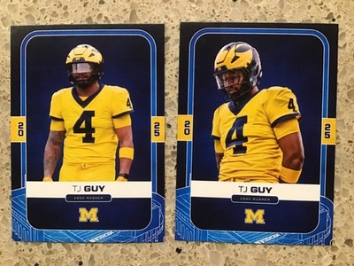 2025 Valiant Michigan Wolverines TJ Guy 2 different card LOT Base + Variant
