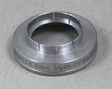 22mm Slip-On/Over to Series V 5 KODAK FILTER HOLDER/ADAPTER w/Ring