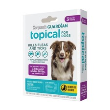 Sergeant's Guardian Flea Tick Squeeze On Topical for Dogs, 33-66 lbs., 3 Count