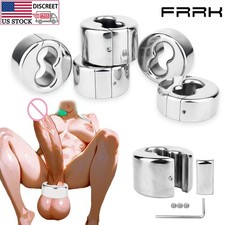Stainless Steel Cock Ring Heavy Weight Ball Stretcher Scrotum Ring for Men 5Size
