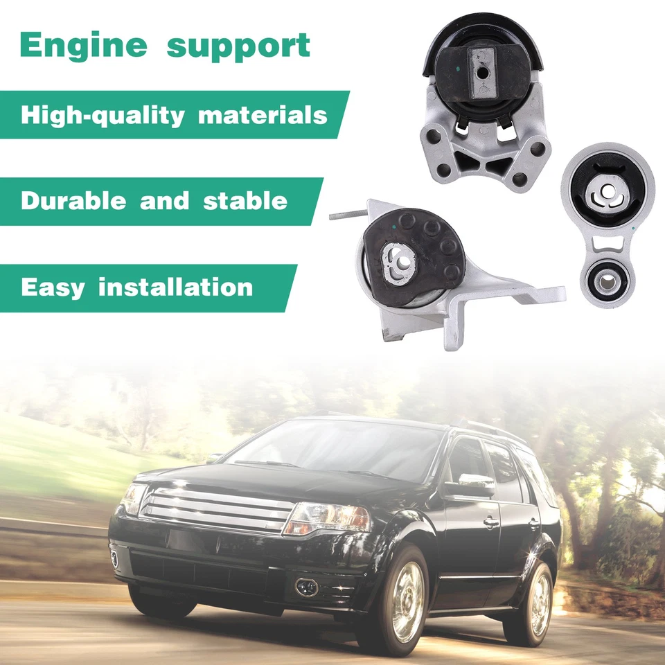 Juego de 3 montaje de motor y transmisión para Ford Flex Lincoln MKS Mercury Sable 5425 5342 5429 Foto 3 de 4