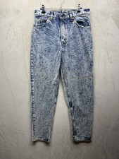 VTG Levis 552 Jeans Orange Tab Mens 31x30 Blue Acid Wash Made In USA 90s Grunge