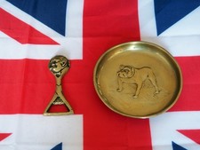 Sir Winston Churchill bottle opener and pin tray. Both made of brass.