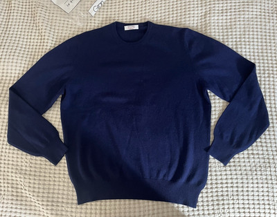 Gran Sasso - Neu - Kaschmir-Wollpullover Marineblau M