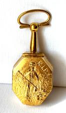 Ant. Orologio da tasca vittoriano Parigi Memento Mori teschi fusibile scatola dorata scheletro