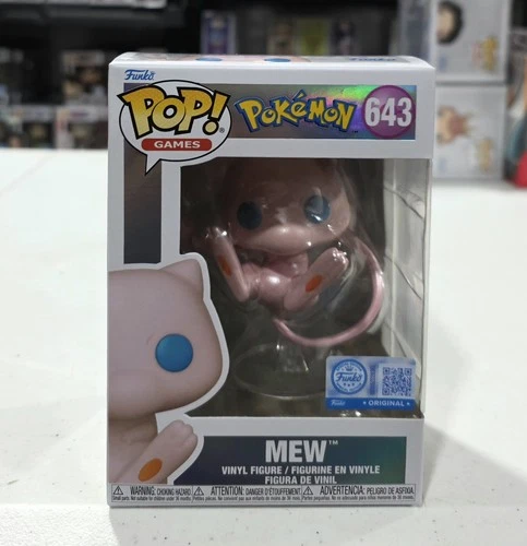 Funko Pop Mew Pearlescent Pokemon Center Exclusive # 643 With Protector