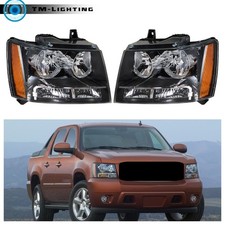 For 2007-2014 Chevy Avalanchesuburbantahoe Halogen Headlights Assembly Lhrh