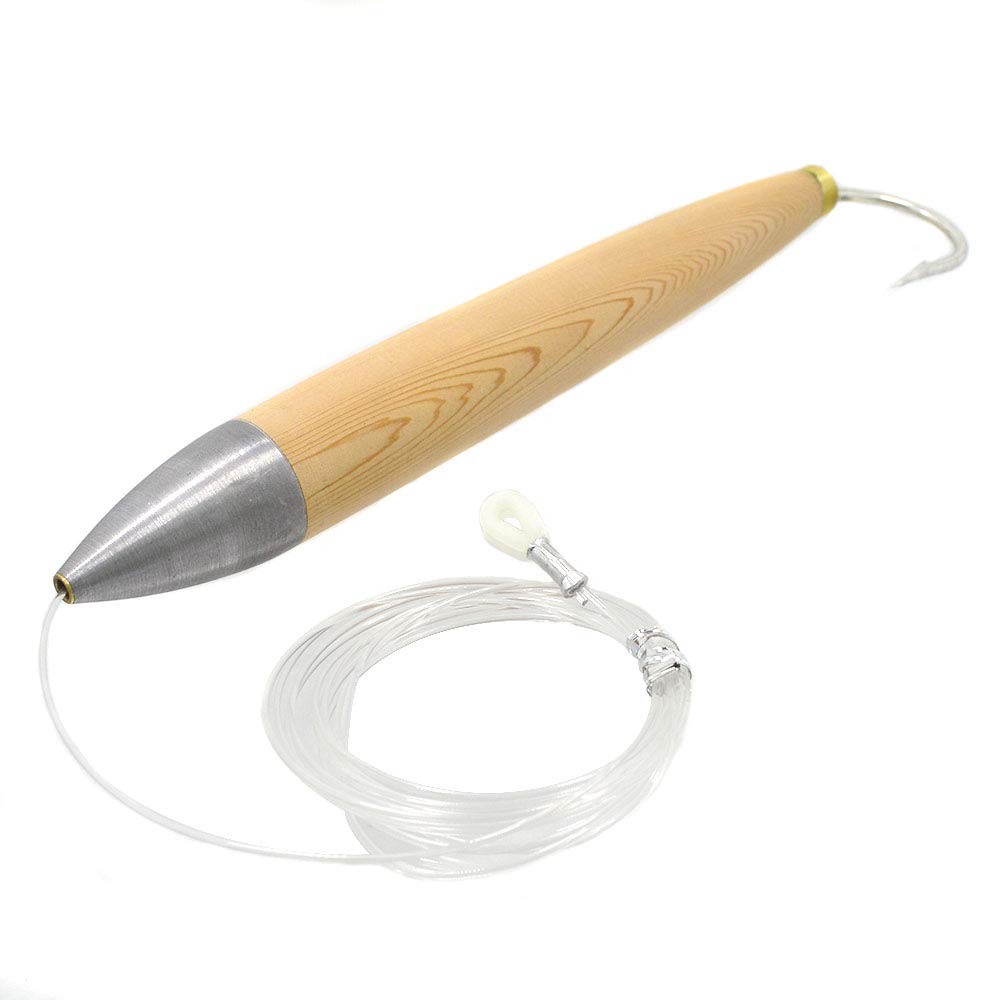 3 pcs Rigged Cedar Plugs 6 inch Cedar Plug Saltwater Tuna trolling Fishing Lu... - Image 3